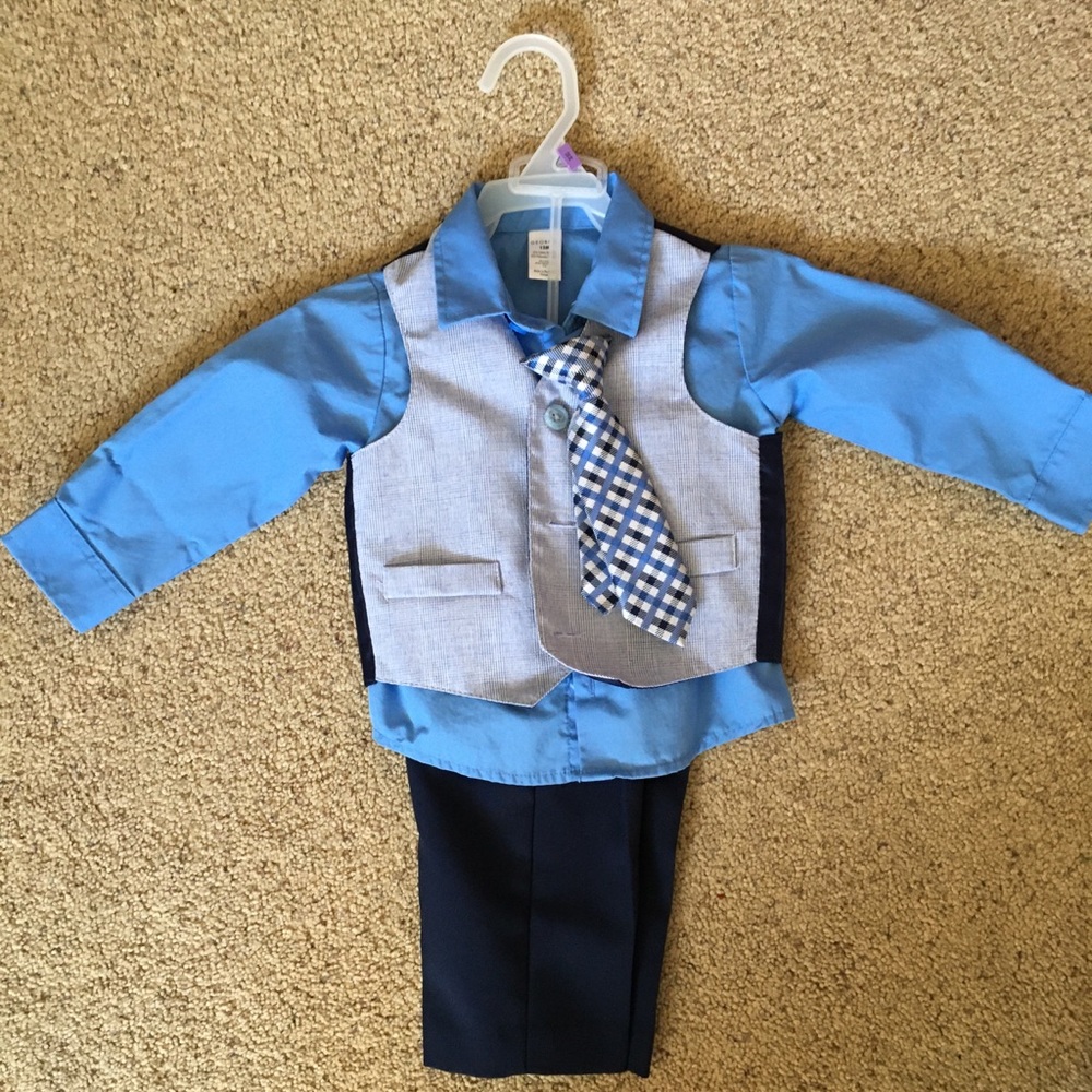 George 12 Month Blue Suit with tie